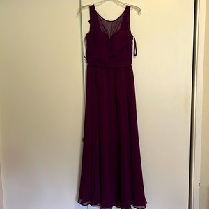 Morilee eggplant bridesmaid dress